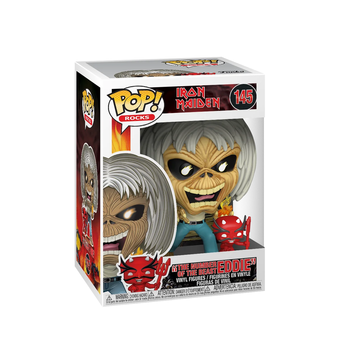 Iron Maiden Number Of The Beast Skeleton Eddie Pop! Vinyl Figure Z462