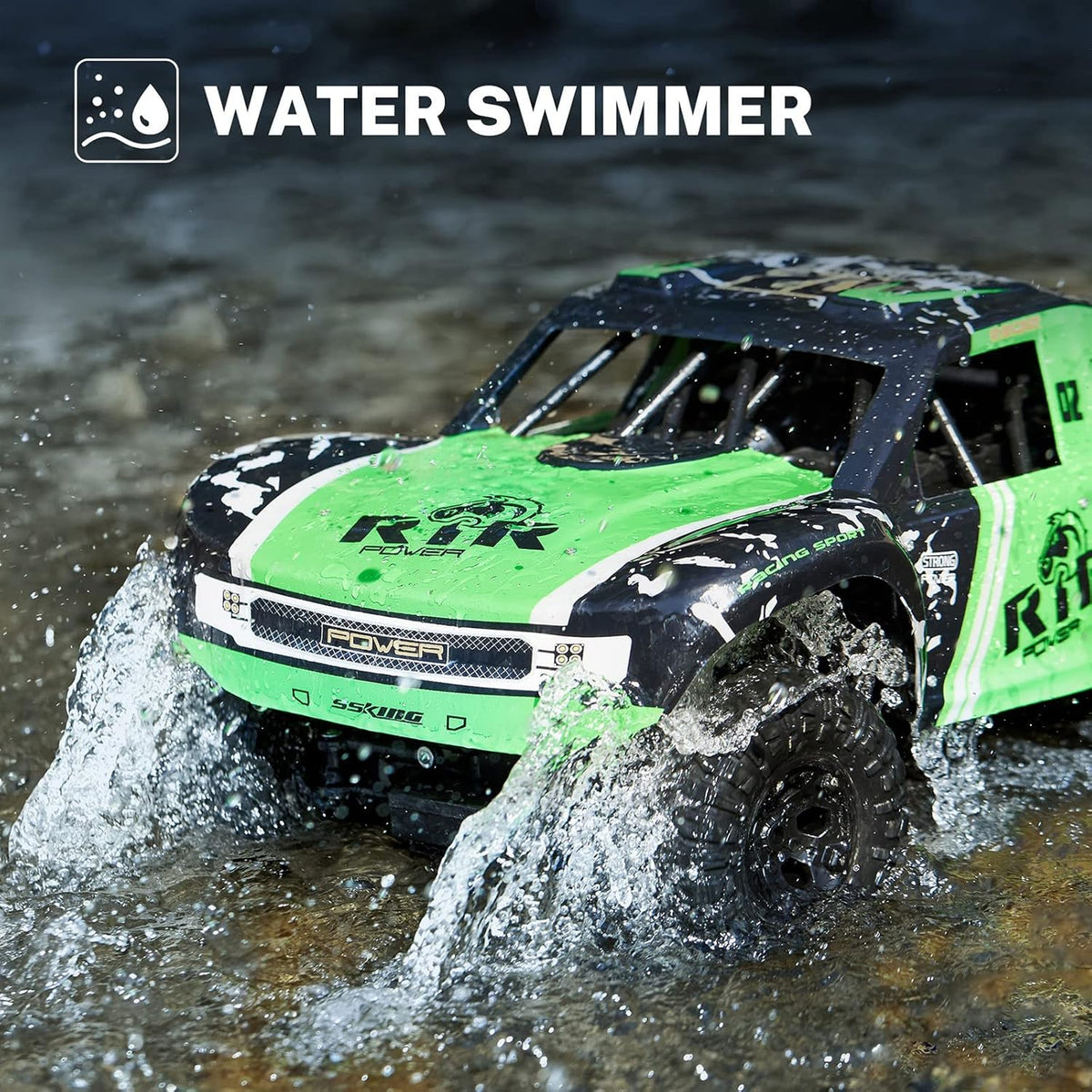 2.4 GHz Waterproof 4WD RC Monster Truck with 2 Rechargeable Batteries G741161