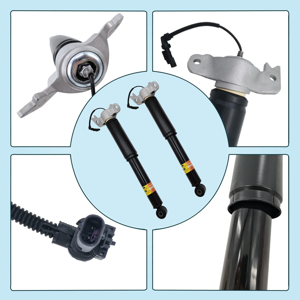 Pair Rear Left Right Shock Absorbers with Upper Mount Assembly J863836