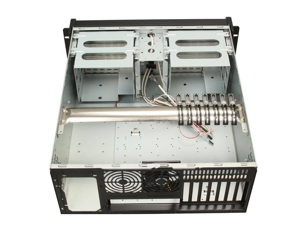 Black 4U Rackmount Chassis T4704