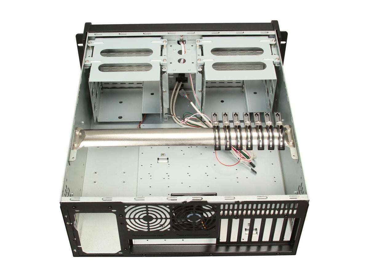 Black 4U Rackmount Chassis T4704