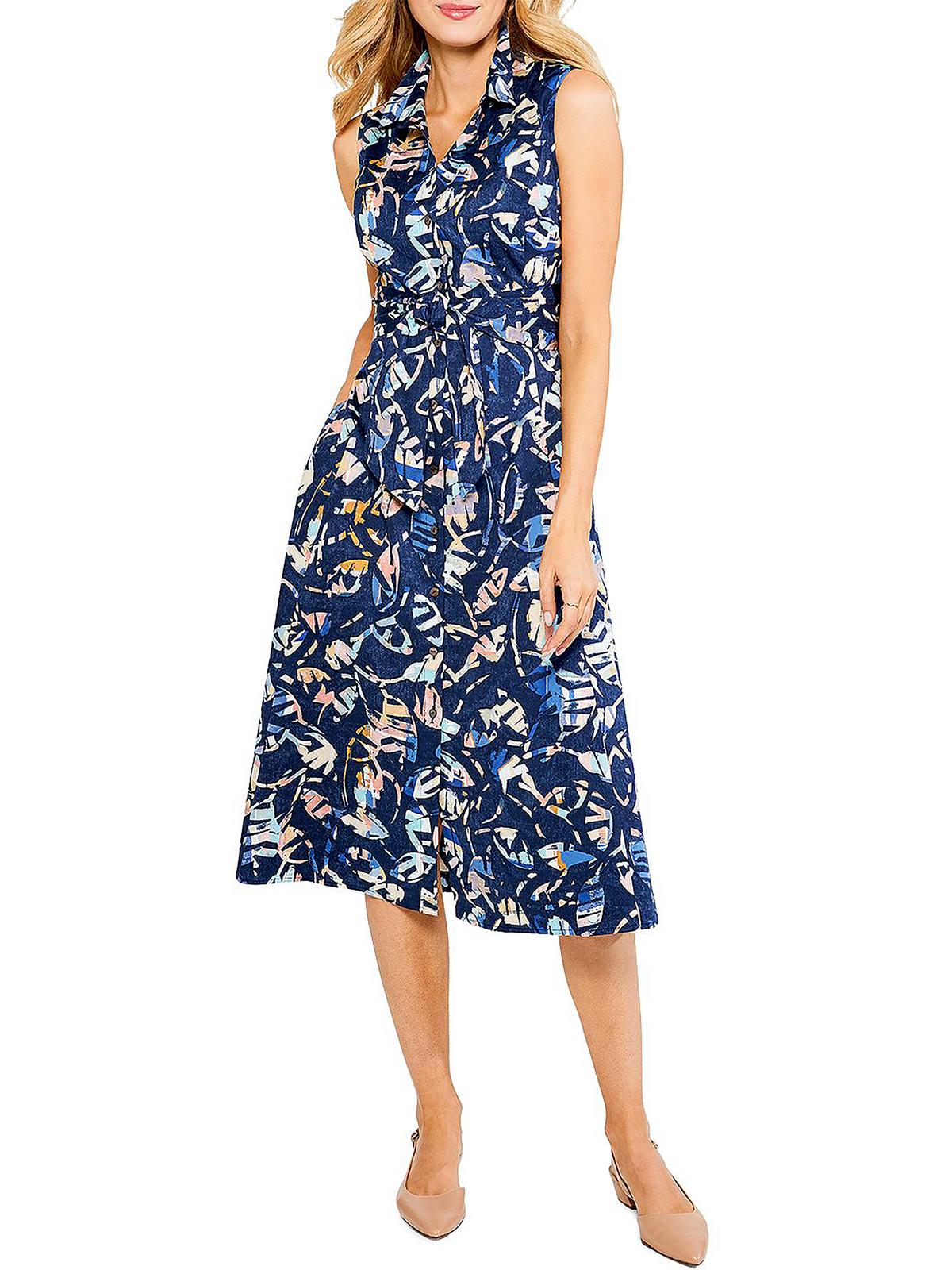 Printed Midi Shirtdress T314543