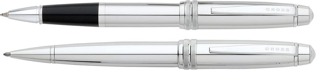 Polished Chrome Ballpoint Pen & Rollerball Pen Pack of 2 D562108
