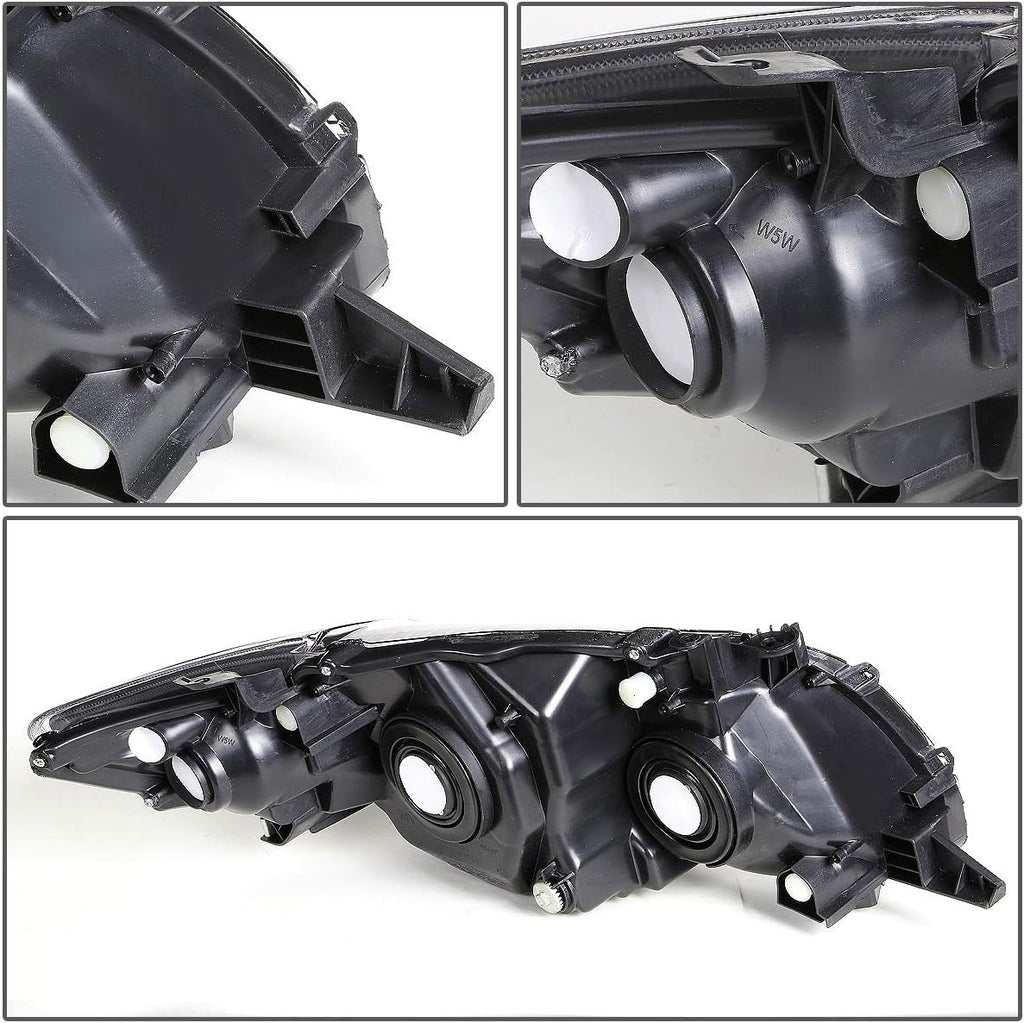 Chrome Housing Amber Corner Headlights Assembly K34845