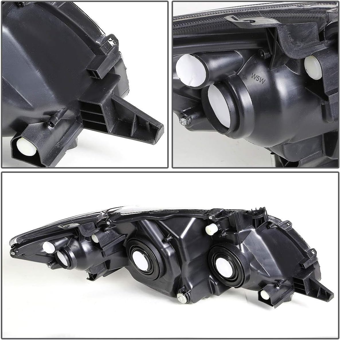 Chrome Housing Amber Corner Headlights Assembly K34845
