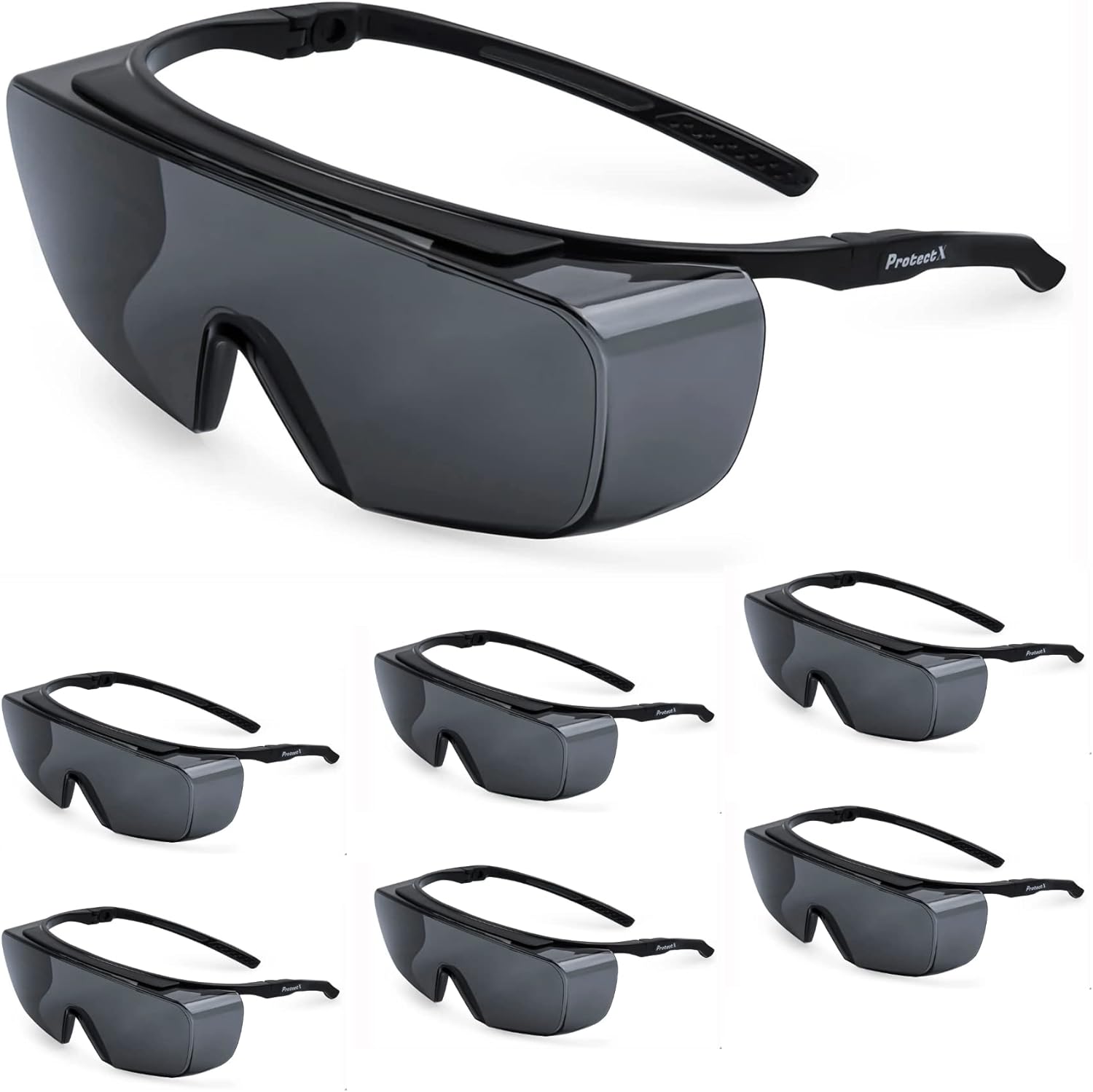 Safety Glasses Scratch Resistant Anti Fog Polycarbonate Lenses ANSI Z87.1 Rated UV Protection Pack of 2 A4464