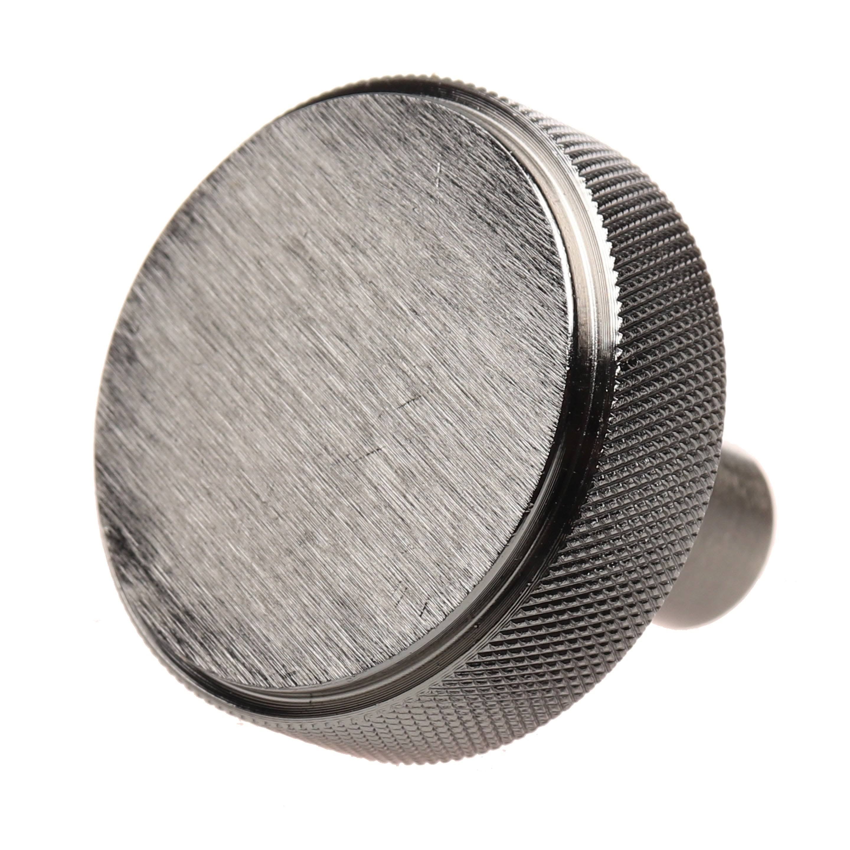 1-1/2 in. Solid Round Knurled Cabinet Knob, Satin Nickel, Pack of 10 Y433944