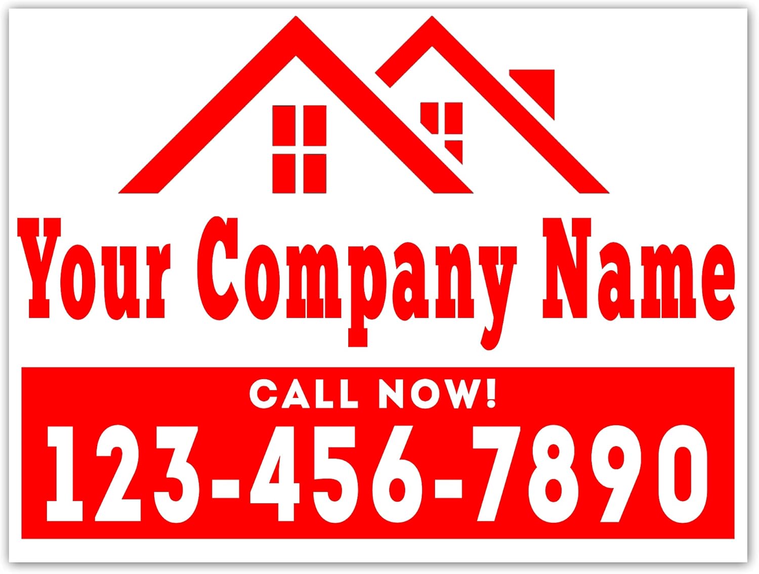 24x18 Double-Sided Waterproof Plastic Bandit Signs Q290981
