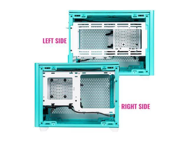Caribbean Blue Mini-ITX Computer Case O95196