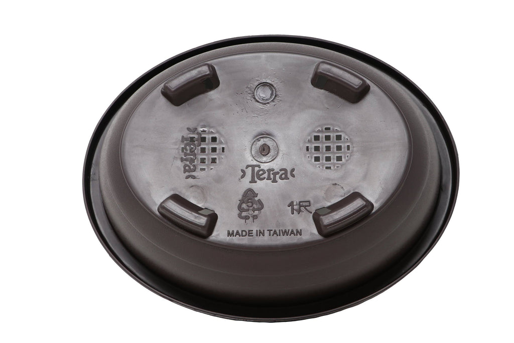 Oval Deep Brown Plastic Bonsai Training Pot V7541