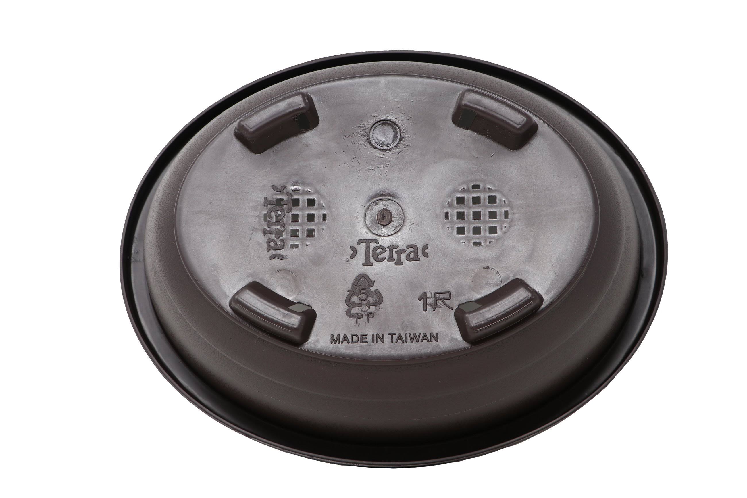 Oval Deep Brown Plastic Bonsai Training Pot V7541