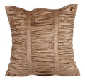 Pearl Beige Velvet Zippered Pillow Covers 16x16 inch H9832
