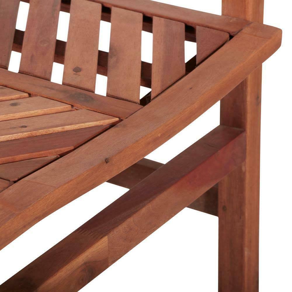 Brown Acacia Wood Outdoor Loveseat D20232