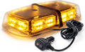 White Red 36 LED Rooftop Mini Bar Strobe Lights with Magnetic Base, Pack of 2 I416
