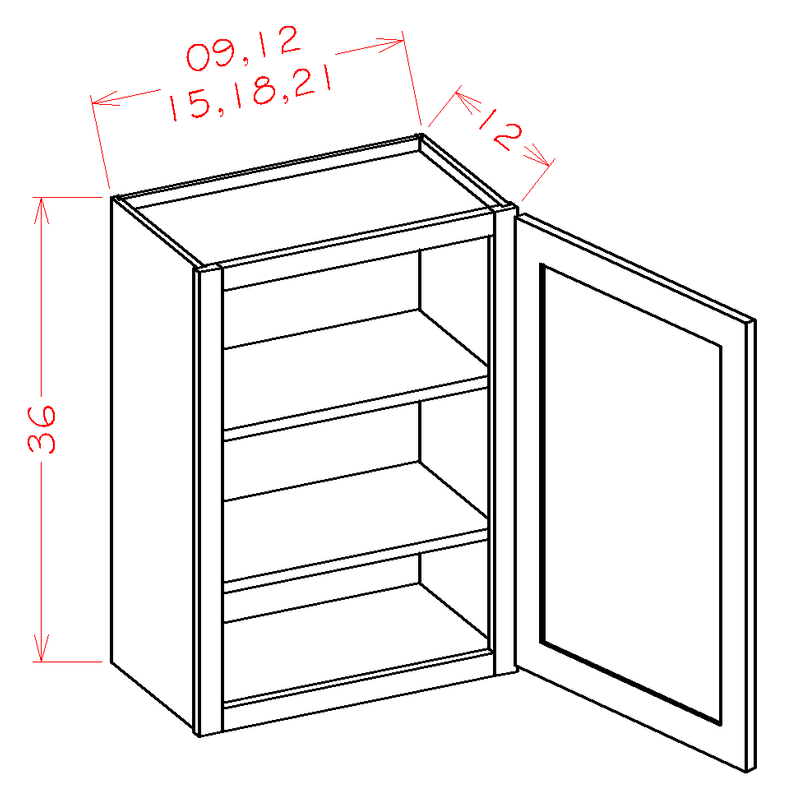 Grey High-Density Fiberboard Wall Cabinet J32694