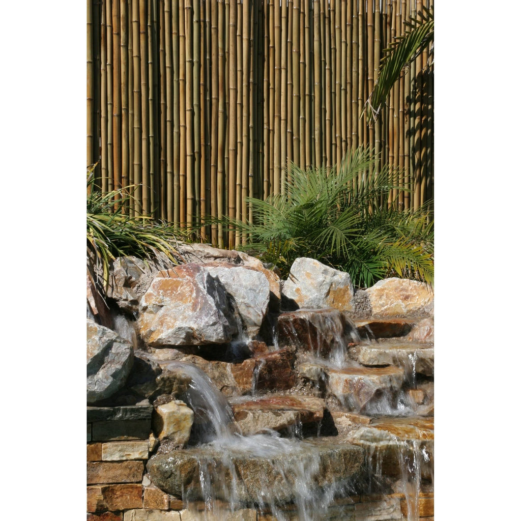 Black Rolled Bamboo Fence 6ft H x 8ft L I24287