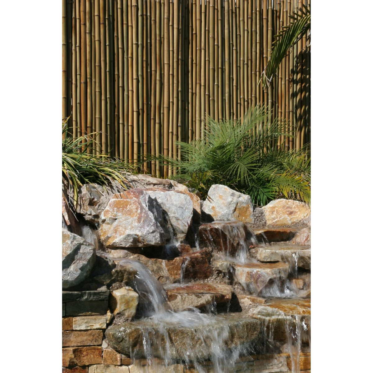 Black Rolled Bamboo Fence 6ft H x 8ft L I24287