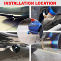 2.5 Inlet 4 Outlet Stainless Steel Exhaust Muffler, Pack of 2 D832