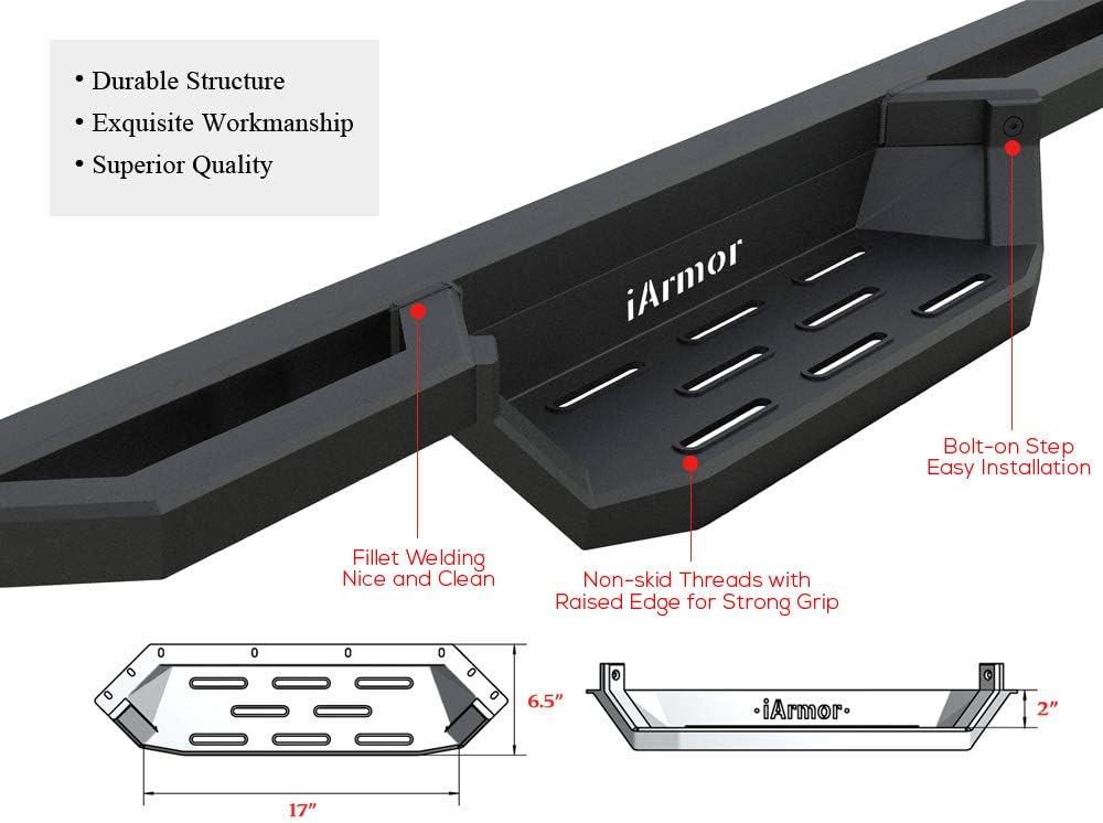 Aluminum Drop Steps Running Boards for Toyota Tacoma Double Cab Crew Cab A391