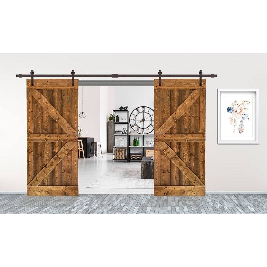 Walnut Barn Door with Hardware Kit N5764