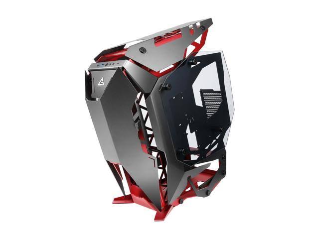 Black Red Aluminum ATX Mid Tower Computer Case X8219