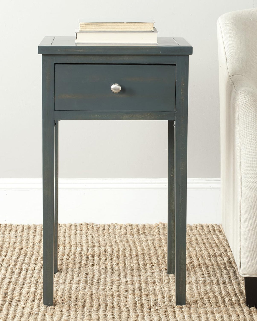 French Grey End Table T7703