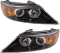 Headlight Assembly Set of 2 Halogen J5058