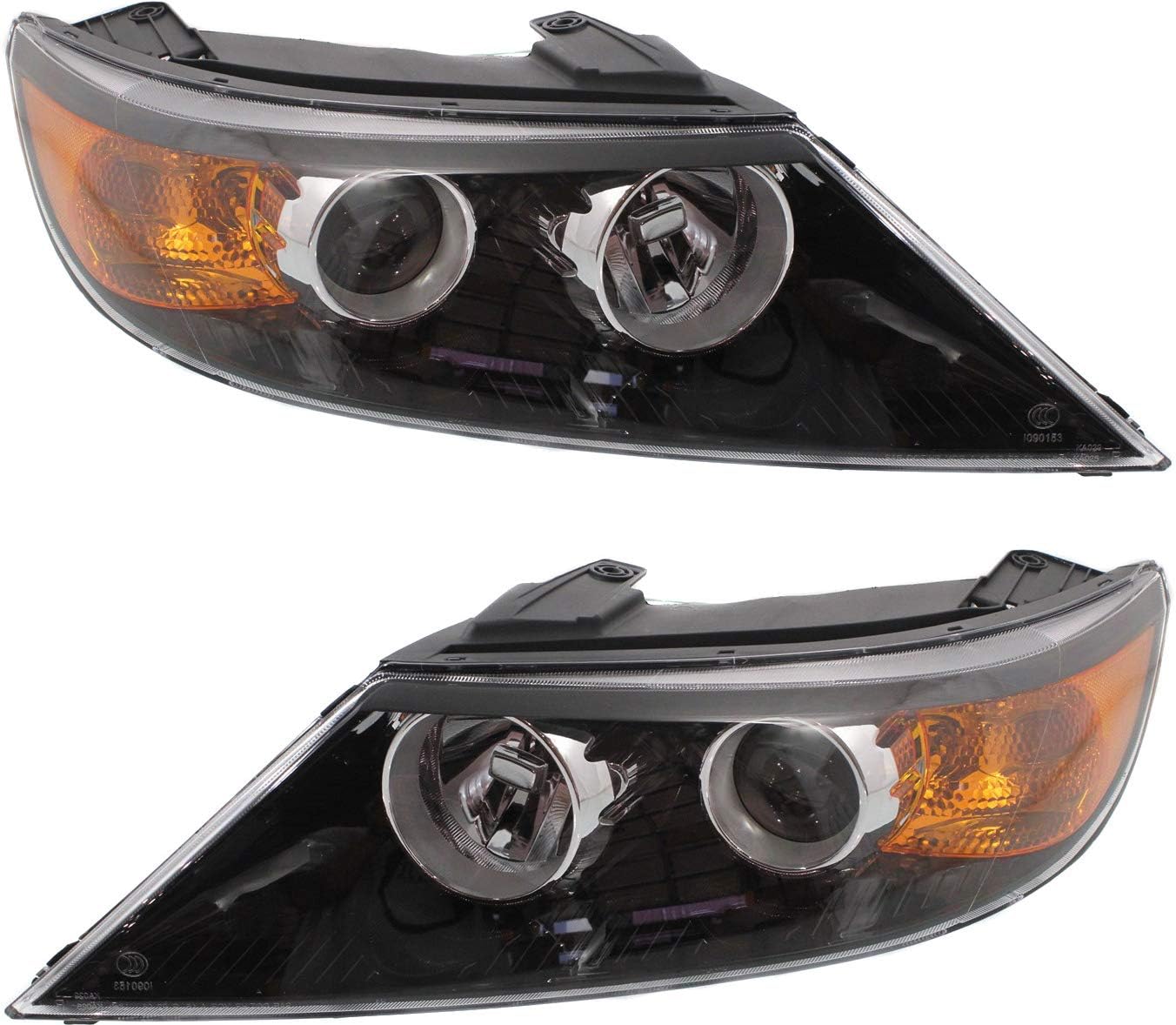 Headlight Assembly Set of 2 Halogen J5058