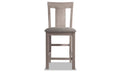 Gray Rustic Solid Acacia Counter Stool W459328