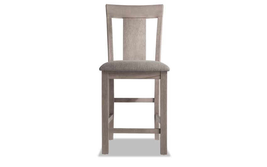 Gray Rustic Solid Acacia Counter Stool W459328