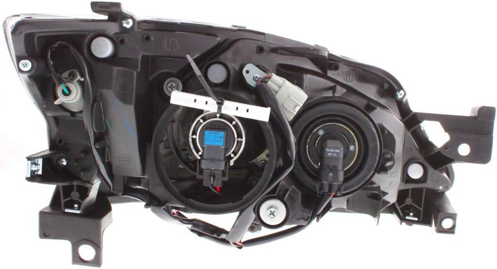 2008-2011 Subaru Impreza Headlight Assembly Passenger Side Black Housing X58839