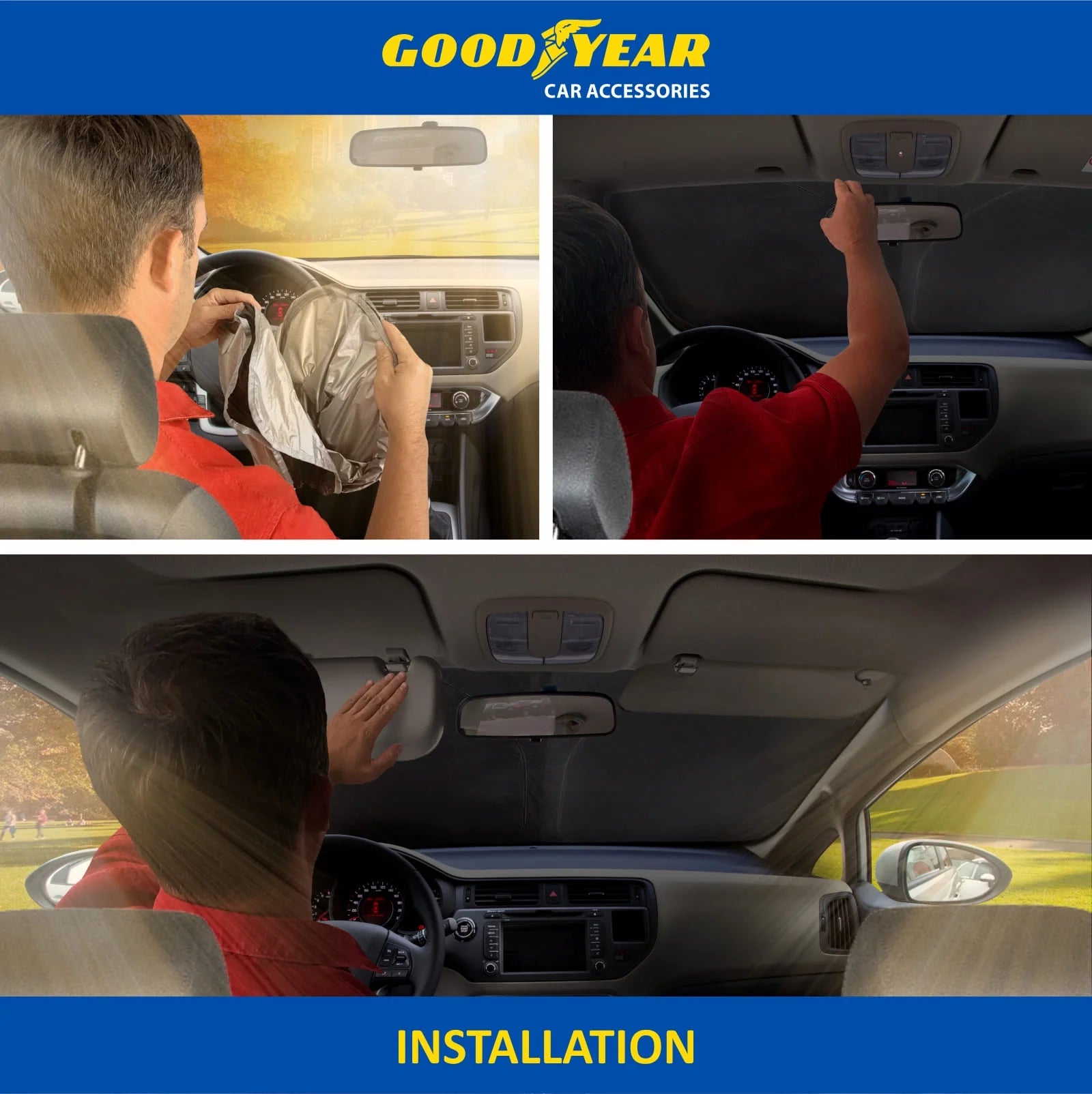 Foldable Windshield Sun Shade for Front Window Z37329