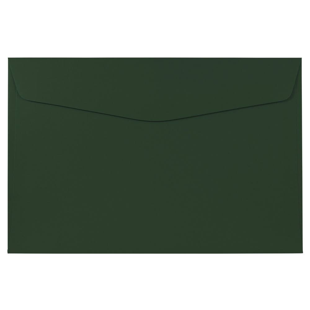 6 x 9 Dark Green Booklet Envelopes, 1000/Carton F786