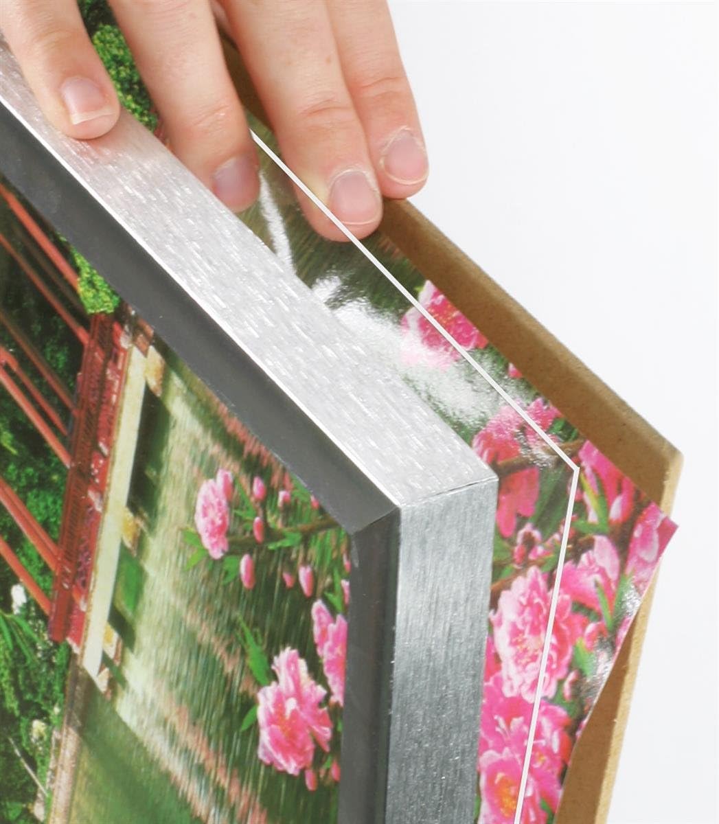 Silver Anodized Aluminum Picture Poster Frame for 24 x 36-Inch Prints O8626