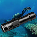 Black Waterproof Scuba Dive Light 1000 Lumens Underwater Flashlight Q187025