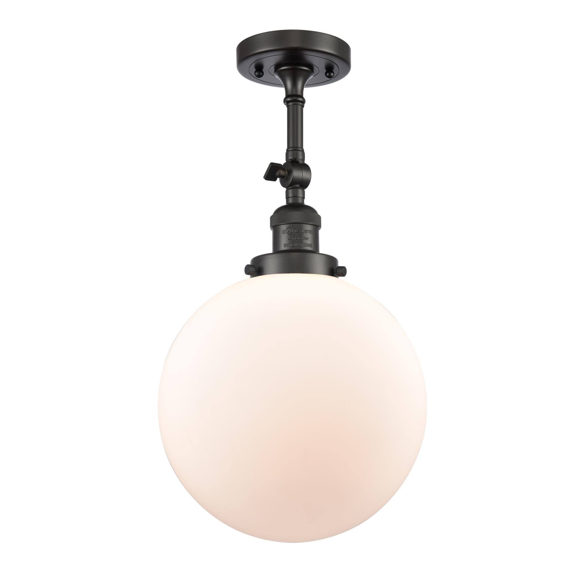 Oil Rubbed Bronze X-Large 1 Light Semi-Flush Mount N850931