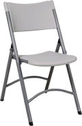 White/Grey Plastic Resin Chair 4 Pack X115