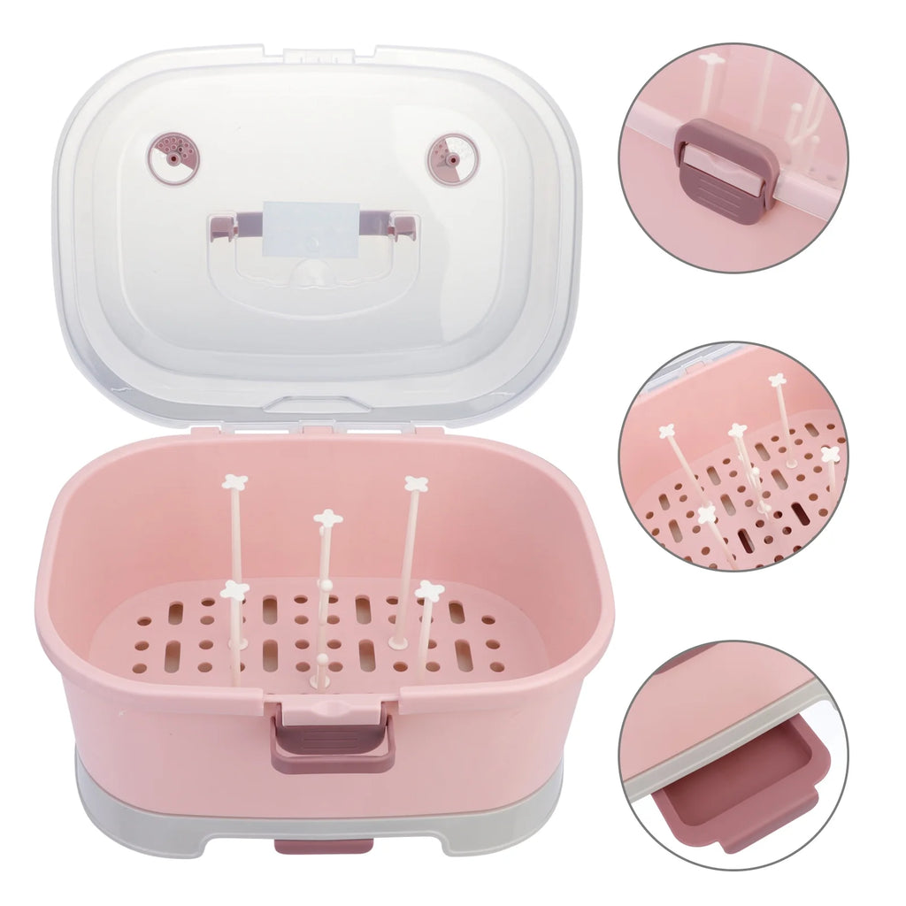 Milk Bottle Case Baby Bottle Drying Rack Box T462996