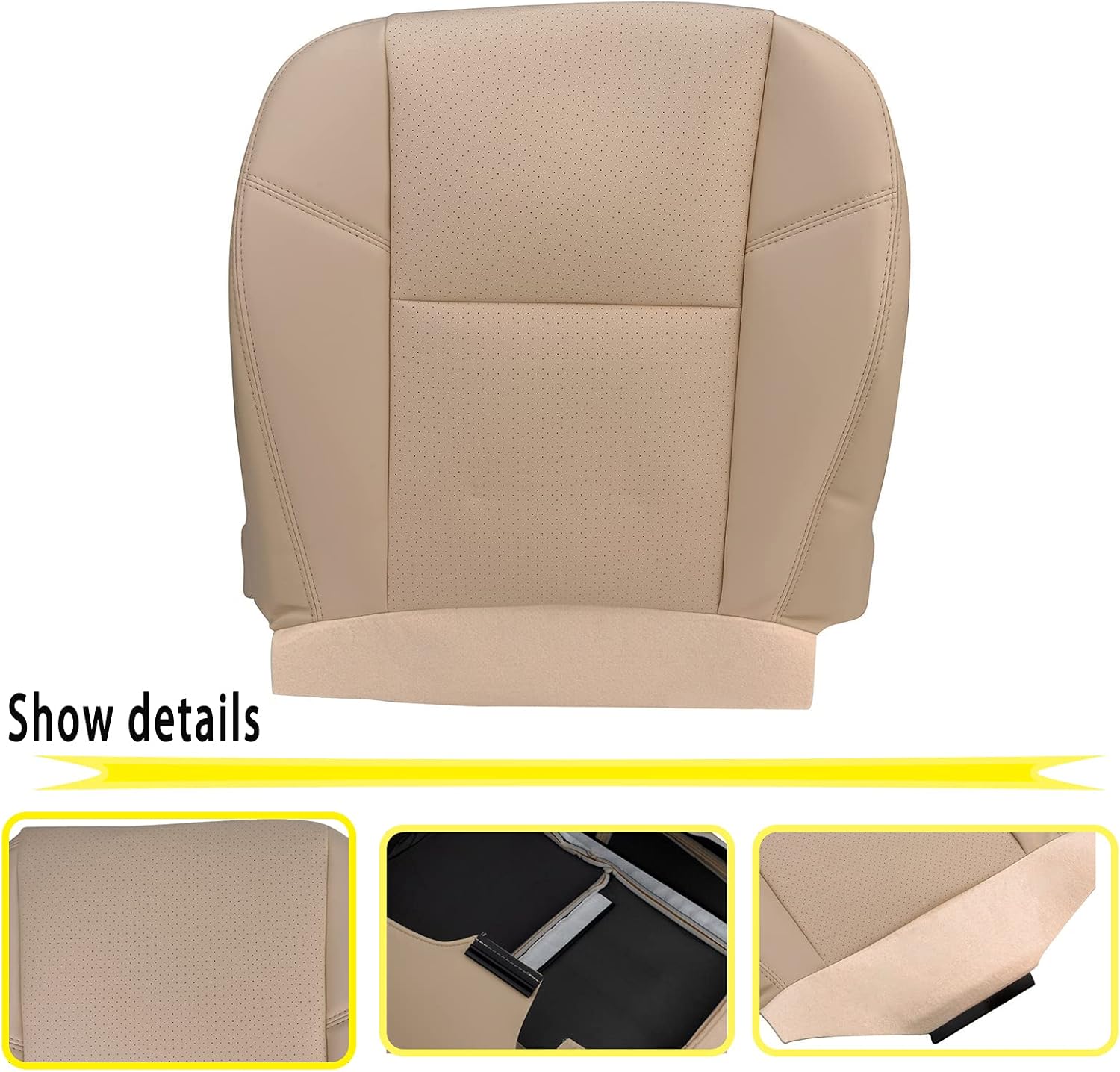 Perforated Leather Seat Cover for Cadillac Escalade Y5513