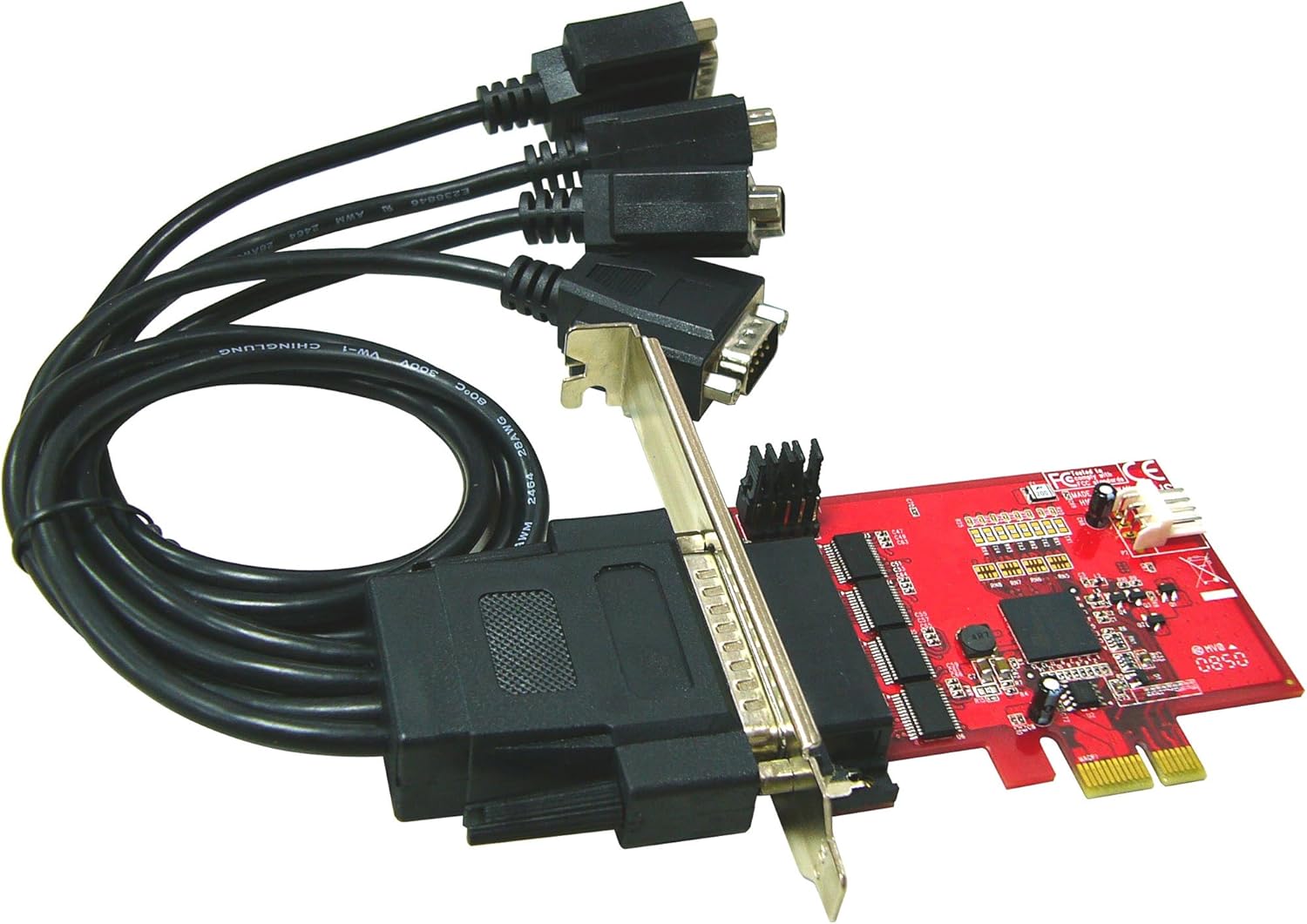 4 Port RS232 PCI Express Serial Adapter Card I874552