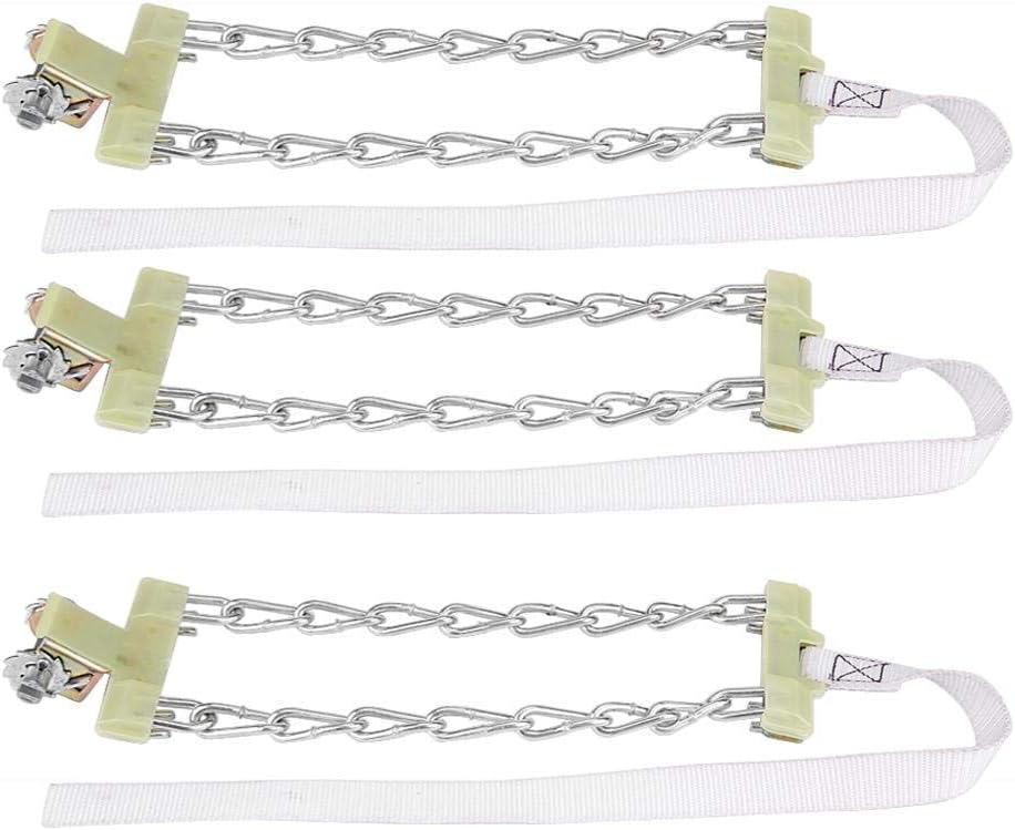 Tire Anti-skid Steel Snow Chain, Pack of 2, Medium E6281