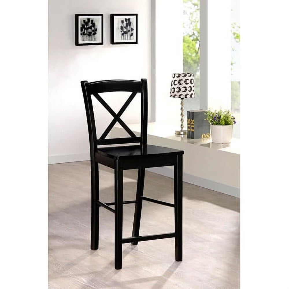 Black Finish Folding Dining Chairs U708160