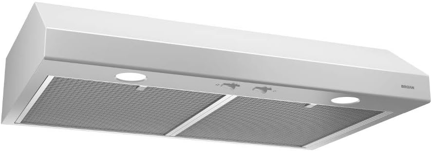 White 36-inch Under Cabinet Range Hood with Light U351