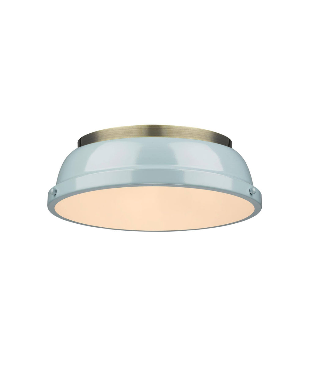 Aged Brass Flush Mount Light R2846
