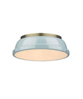 Aged Brass Flush Mount Light R2846