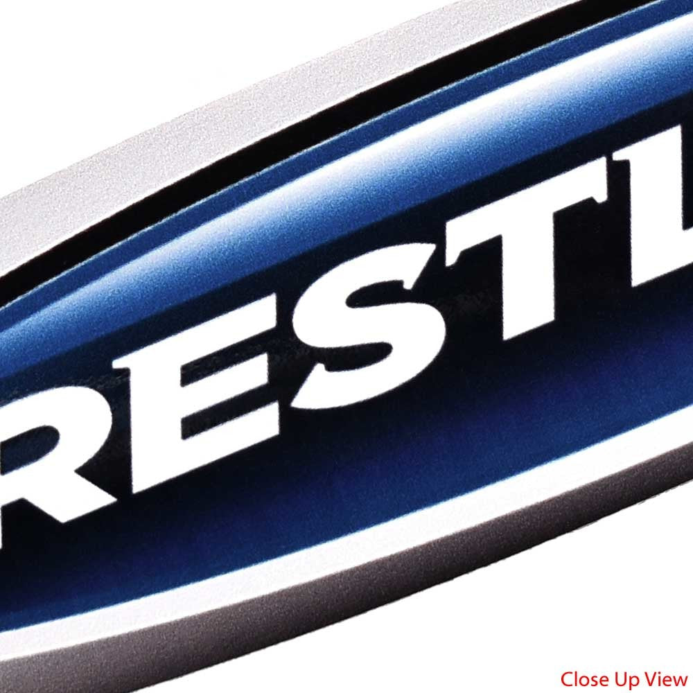 11 x 2 3/8 Inch Blue White Gray Boat Emblem Decal Y989028
