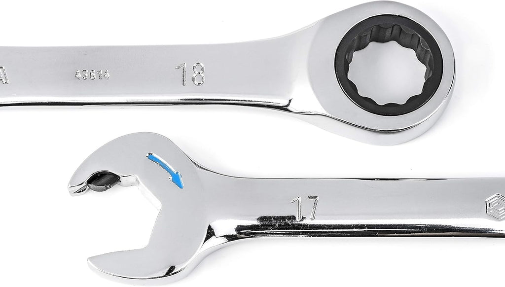12-Piece Double Ratcheting Wrench Set Metric J112