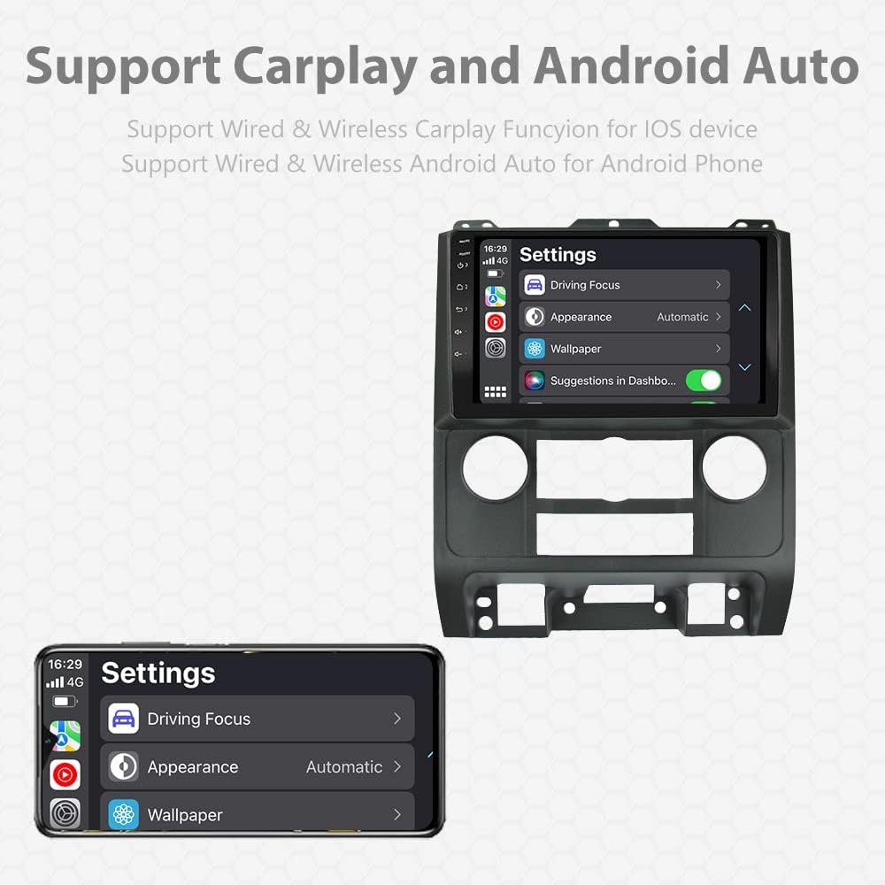 9 inch Android 11 Touch Screen Car Radio Head Unit for Ford Escape 2008-2012 X1043