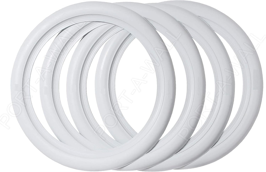 15" White Tire Wall Insert Trim Set 4pcs I299766