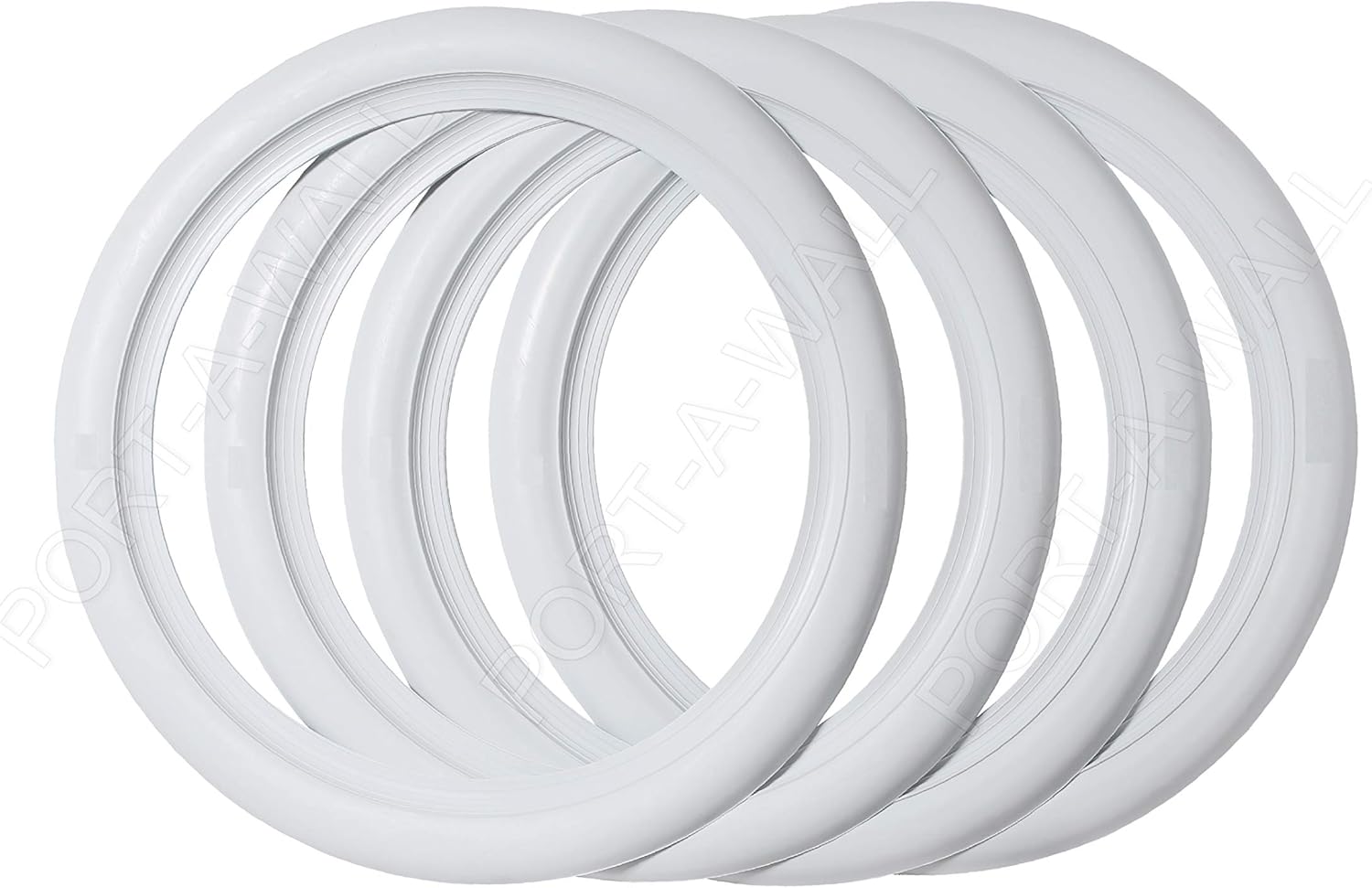 15" White Tire Wall Insert Trim Set 4pcs I299766